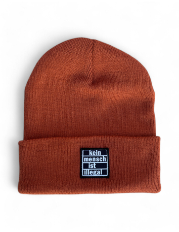 Kein Mensch ist illegal - Wintermütze - Mustard - @ No Borders