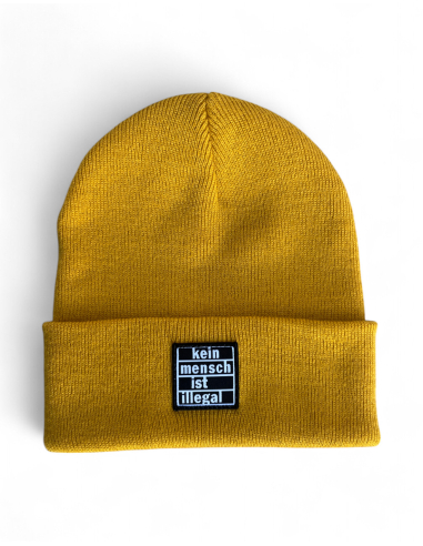 Kein Mensch ist illegal - Wintermütze - Mustard - @ No Borders