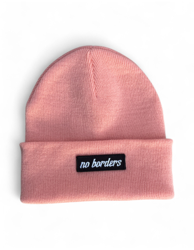 No Borders Logo - Wintermütze - Pink - @ No Borders