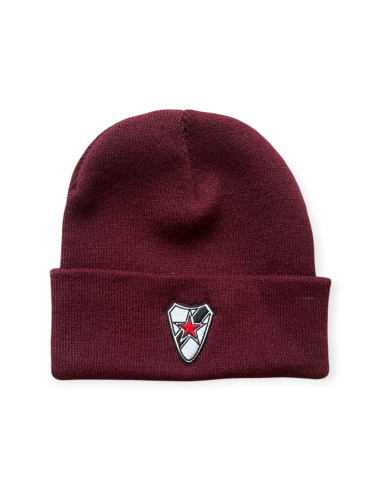Roter Stern Leipzig - Winter hat - Logo embroidery - Burgundy - @ No Borders