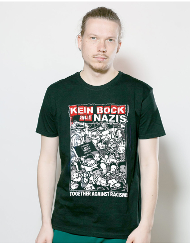 Kein Bock auf Nazis - T-Shirt - Together - Schwarz - @ No Borders