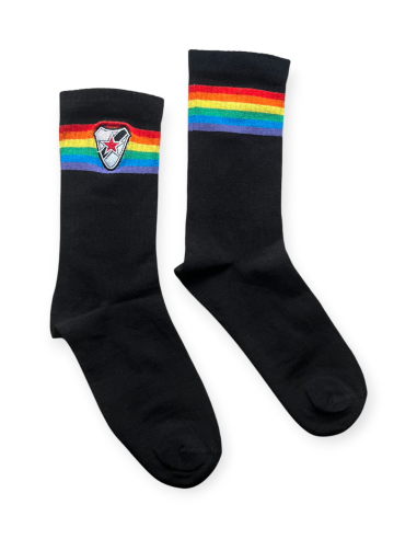 Roter Stern Leipzig - Rainbow Socks - Stick - Black - @ No Borders