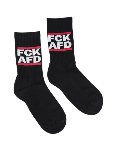 FCK AFD - No Borders - Socks - Black - @ No Borders