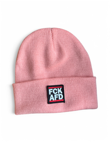 FCK AFD - Wintermütze - Pink - @ No Borders