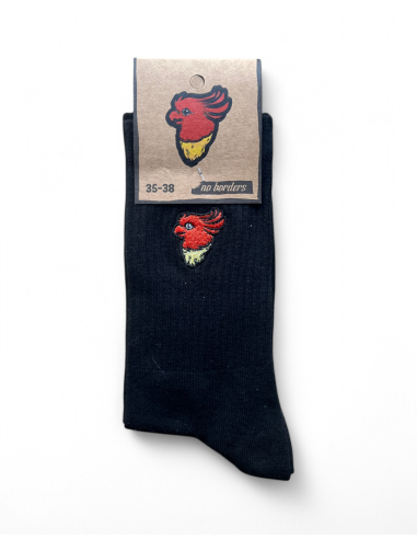 No Borders Kakadu - Socken - Sticklogo - Schwarz - @ No Borders
