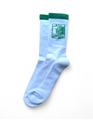 BSG Chemie Leipzig - Socken - Logo - Weiß - @ No Borders