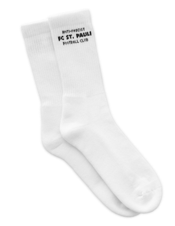 Red Star - Socken - Sticklogo - Weiß - @ No Borders