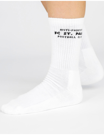 Red Star - Socken - Sticklogo - Weiß - @ No Borders