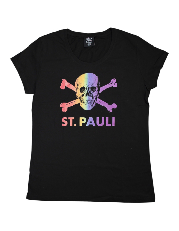 St. Pauli - Wintermütze - "Regenbogenherzen" - Creme - @ No Borders