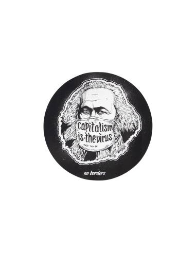 Capitalism Is The Virus - Sticker - @ No Borders