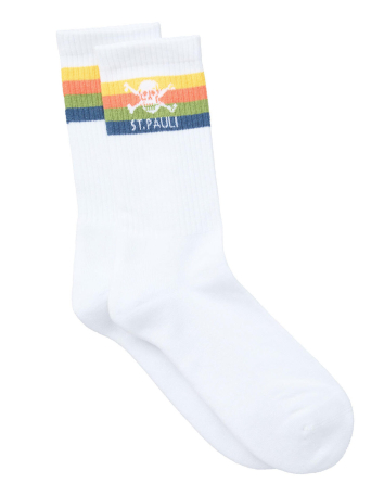 St. Pauli - Wintermütze - "Regenbogenherzen" - Creme - @ No Borders
