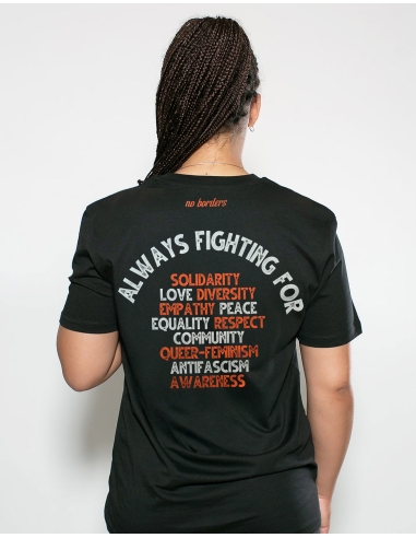 Always Fighting For - T-Shirt - Schwarz - @ No Borders