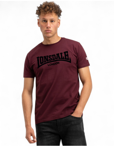 Lonsdale - T-Shirt - One Tone - Weinrot - @ No Borders