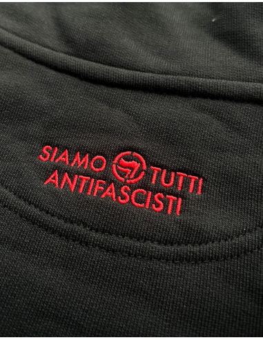 Siamo Tutti Antifascisti - Half Zip - Mob Action - Black - @ No Borders