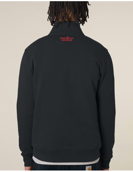 Siamo Tutti Antifascisti - Half Zip - Mob Action - Schwarz