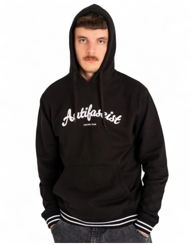 St. Pauli - Hoodie - Antifascist Football Club Script - Schwarz - @ No Borders