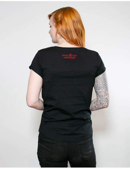 Siamo Tutti Antifascisti - T-Shirt - Tailliert - Schwarz Siamo Tutti Antifascisti - T-Shirt - Tailliert - Schwarz