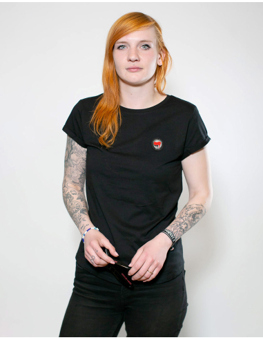 Siamo Tutti Antifascisti - T-Shirt - Tailliert - Schwarz - @ No Borders