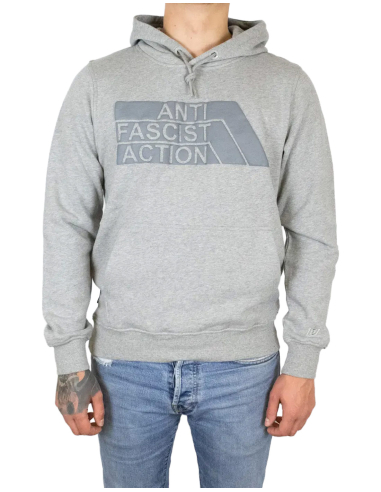 Anti Fascist Action - Hoodie - True Rebel - Grau in Grau - @ No Borders