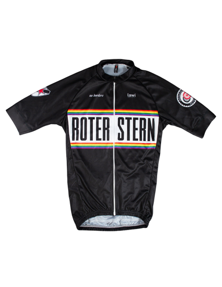 Roter Stern Leipzig - Radtrikot Kurzarm - Black/Rainbow Roter Stern Leipzig - Radtrikot Kurzarm - Black/Rainbow