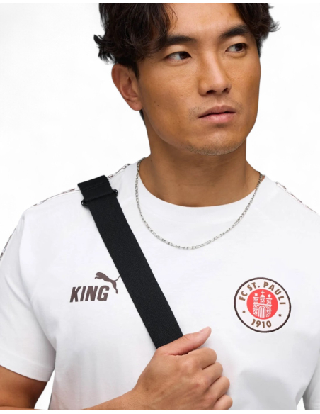 St. Pauli - T-Shirt - Puma "King" - White - Detail Front St. Pauli - T-Shirt - Puma "King" - White - Detail Front