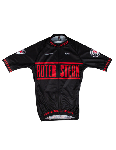 Roter Stern Leipzig - Radtrikot Kurzarm - Black/Red - @ No Borders
