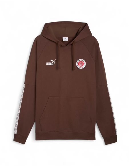 St. Pauli - Hoodie - Puma "King" - Braun - Front - Blanko
