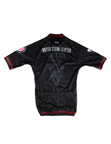 Roter Stern Leipzig - Bike Jersey Short Sleeve - Black/Red - @ No Borders