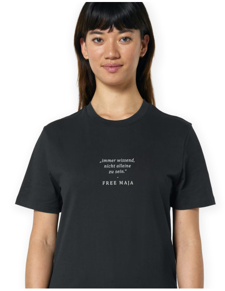Soli -T-Shirt - Free Maja - schwarz - Front - Detail Soli -T-Shirt - Free Maja - schwarz - Front - Detail