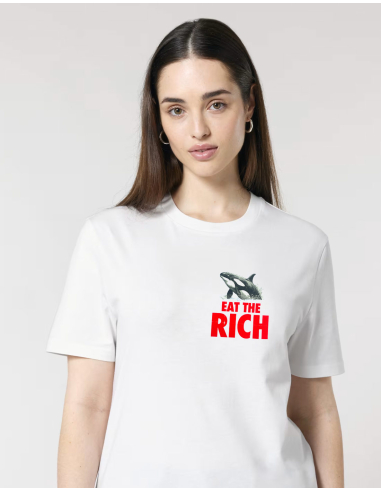 Eat the Rich - No Borders - T-Shirt - White - @ No Borders