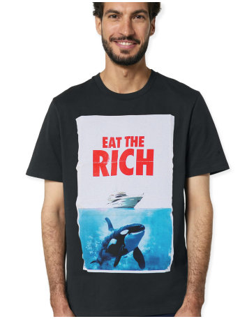 Eat The Rich - No Borders - Wintermütze - Sticklogo / White - @ No Borders
