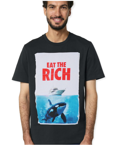 Eat the Rich - No Borders - T-Shirt - Black - @ No Borders