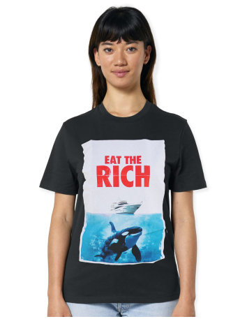 Eat The Rich - No Borders - Wintermütze - Sticklogo / White - @ No Borders