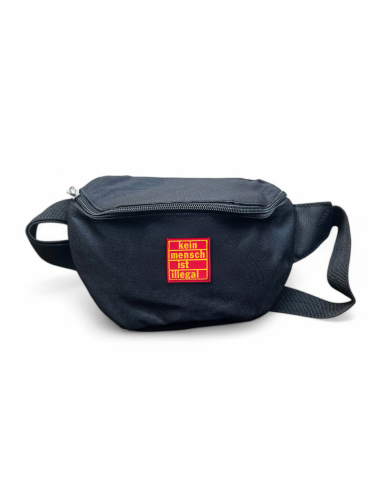 Kein Mensch ist illegal - No Borders - Gürteltasche - Roter Patch - @ No Borders