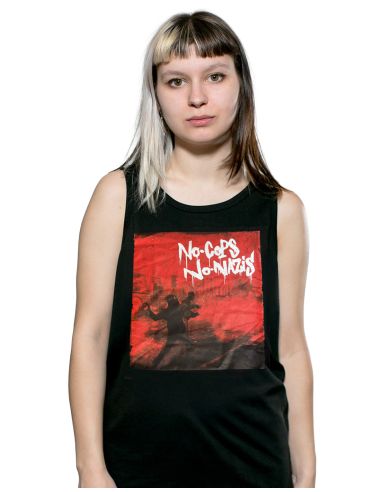 No Cops No Nazis - Tank Top - Schwarz/ROT - @ No Borders