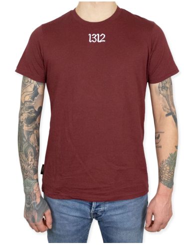 1312 - Sixblox - T-Shirt - Burgundy - @ No Borders