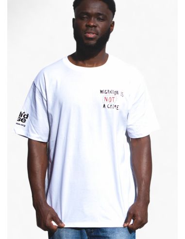 Migration is not a Crime 2.0 - SOLI T-Shirt - Weiß - @ No Borders