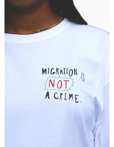 Migration is not a Crime 2.0 - SOLI T-Shirt - Weiß - @ No Borders