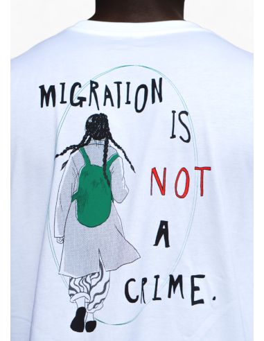 Migration is not a Crime 2.0 - SOLI T-Shirt - Weiß - @ No Borders