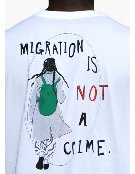 Migration is not a Crime 2.0 - SOLI T-Shirt - Weiß