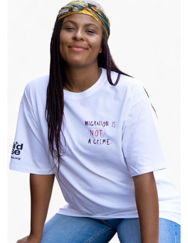 Migration is not a Crime 2.0 - SOLI T-Shirt - Weiß - @ No Borders
