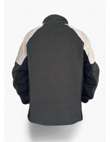 bsg chemie leipzig- fleece zipper - grau- rueckseite