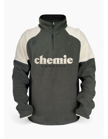 bsg chemie leipzig - fleece zipper - gray - front
