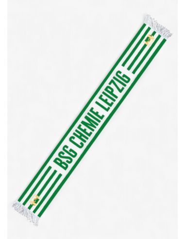 BSG Chemie Leipzig - Silk Scarf - “Trikot” - Green/White - @ No Borders