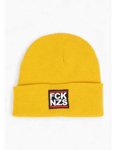 FCK NZS - True Rebel - Beanie - Patch - Mustard - @ No Borders