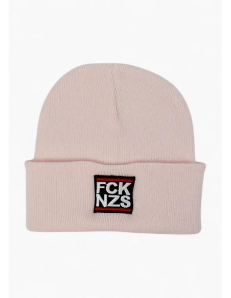 true-rebel-beanie-fck-nzs-heather-pastel-pink-front