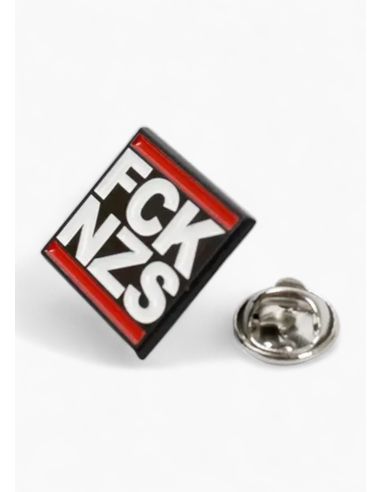 FCK NZS - True Rebel - Metal Pin - Black - @ No Borders