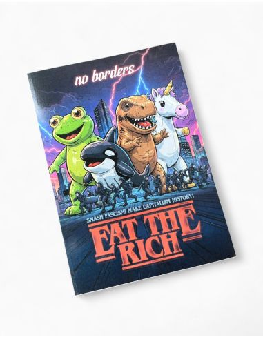 Eat The Rich 2.0 - No Borders - Sticker - 10 Stück - @ No Borders