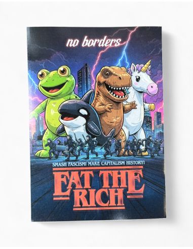 Eat The Rich 2.0 - No Borders - Sticker - 10 Stück - @ No Borders