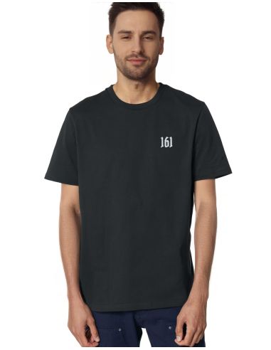 161 - No Borders - T-Shirt - Sticklogo - Schwarz - @ No Borders